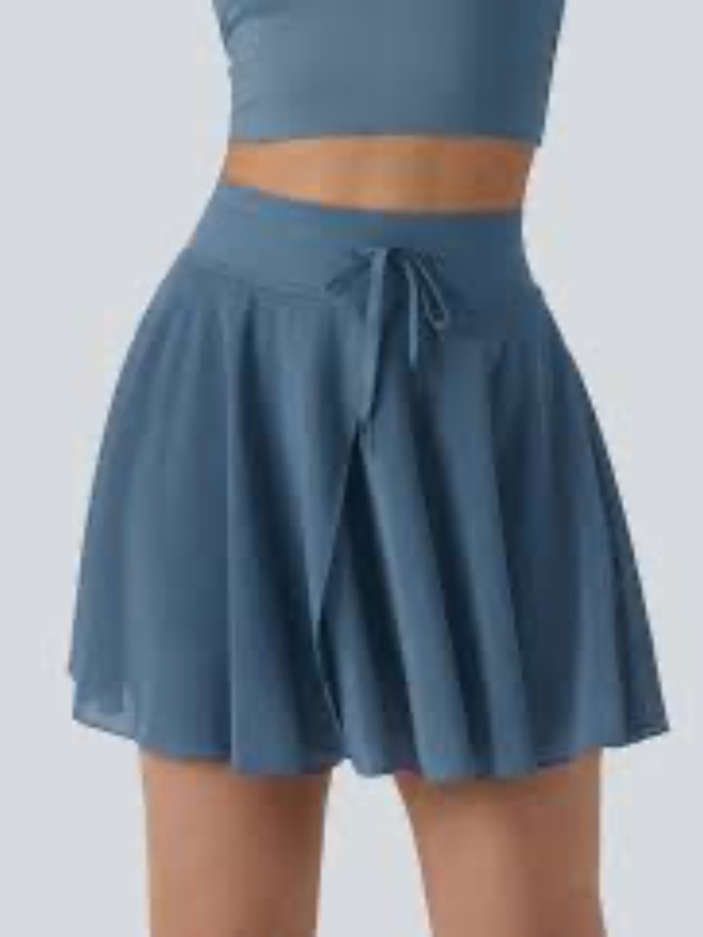 Halara NWT Blue High Waist Mesh Skirt Size Small